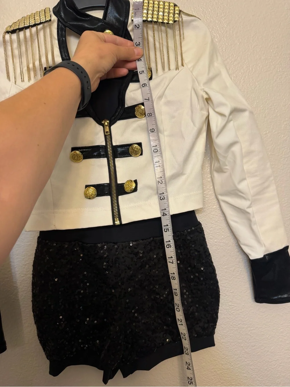 Weissman dance costume white ring master suit Michael Jackson Confident 10349 MC